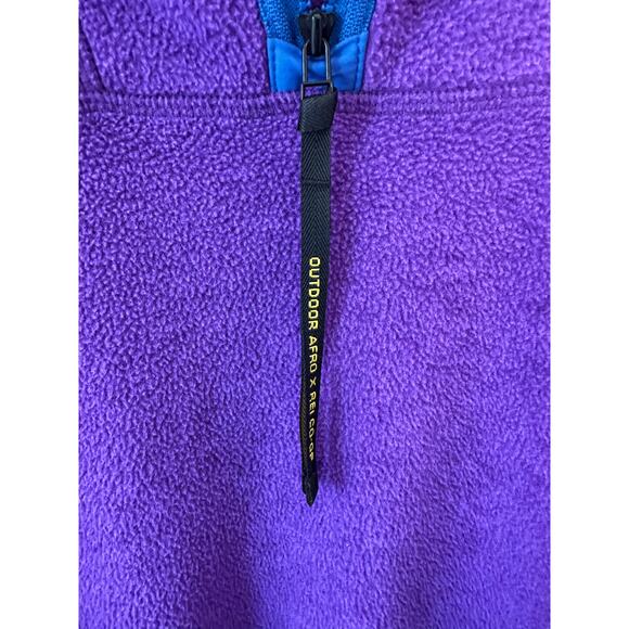 Outdoor Afro + REI Co-op Women 1XL Blue Purple Fleece Pullover Sweater - Picture 4 of 9